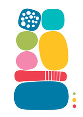 Cute abstract greeting card