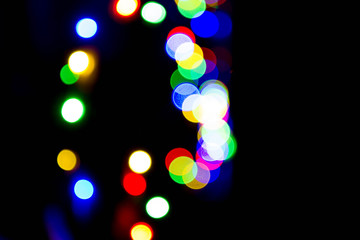 Colorful abstract lights (out of focus) background