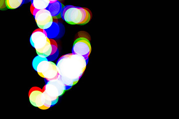 Colorful abstract lights (out of focus) background