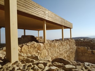 Masada National Park, Israel December 23th 2019 - Herod's Palace