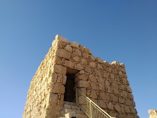 Masada National Park, Israel December 23th 2019 - Ancient fortress in southern Israel&rsquo;s Judean Desert
