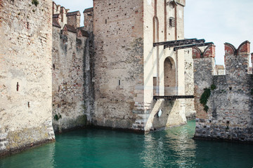 Sirmione Stone Old Castle on the Water