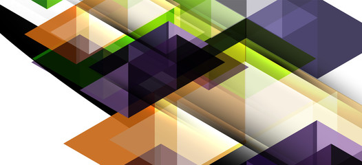 Colorful repeating triangles modern geometric in contemporary style on white background. Abstract geometric shape. Modern stylish texture