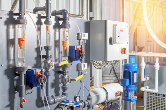 A control panel for the climate level and composition of water