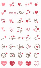 手書きハートセット