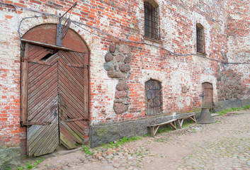 wall and doors of the old fortress