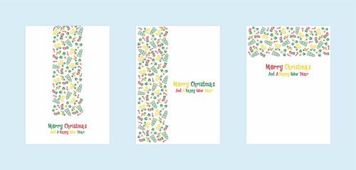 Christmas card v.3. Vector.	