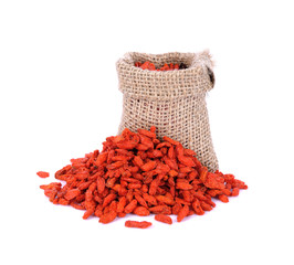 red dried goji berries ( Lycium Barbarum , wolfberry )