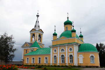 Fototapeta na wymiar Vvedeno-oyatsky convent. Church of the Presentation of the Blessed Virgin. Russia, Leningrad region