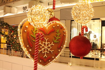 dekoracja boże narodzenie centrum handlowe pierniki gingerbread shoping mall center city manufaktura christamas mood 