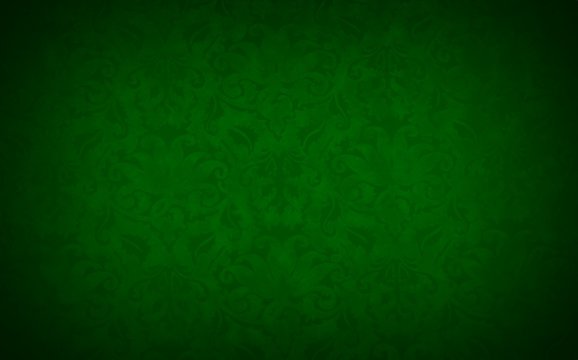 Stylish Green Vintage Wallpaper With A Vignette, Retro Background