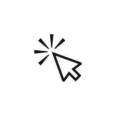 Clicking Cursor Pointer Icon Vector