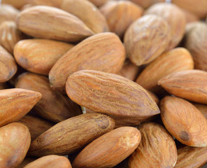 Closeup Almonds background