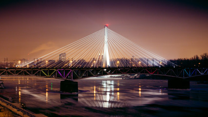 Fototapeta na wymiar Poland, Warsaw, Bridge