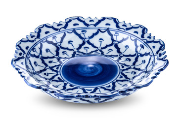 thai plate on white background.