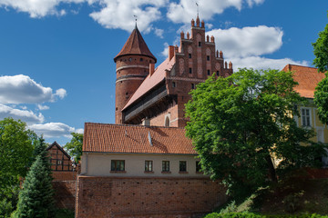 Fototapeta premium Buildings of Olsztyn Castle in Poland