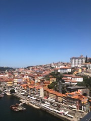 view of the city from above