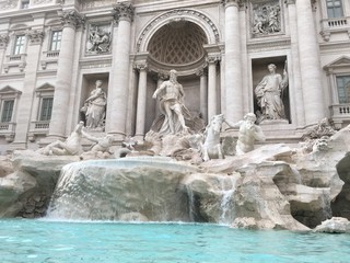 trevi fountain in rome italy