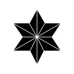 silhouette of star david symbol isolated icon vector illustration design