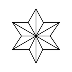 Obraz premium star david line style icon vector illustration design