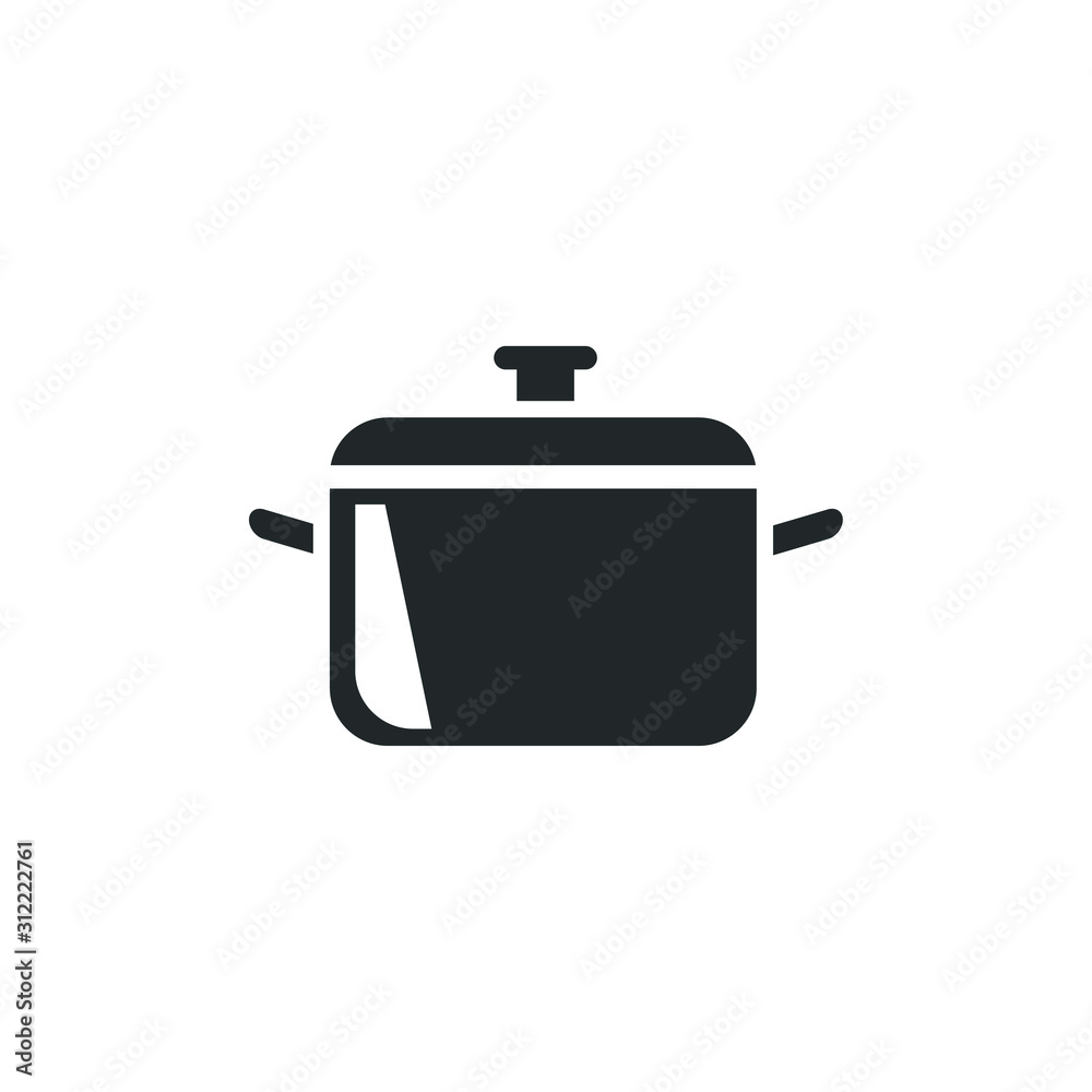 Aufkleber Pan icon template color editable. pan symbol vector sign isolated on white background illustration for graphic and web design.