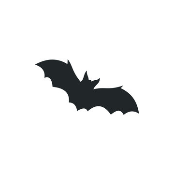 bat icon template color editable. bat symbol vector sign isolated on white background illustration for graphic and web design.