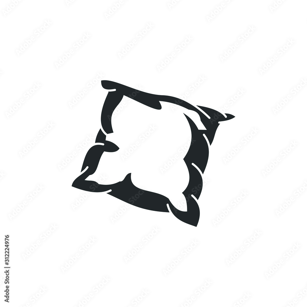 Leinwandbilder pillow icon template color editable. pillow symbol vector sign isolated on white background illustra