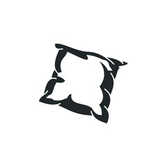 Pillow icon template color editable. Pillow symbol vector sign isolated on white background illustration for graphic and web design.