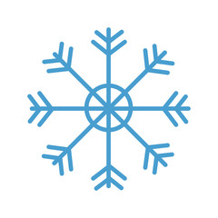snowflake decoration traditional isolated icon vector illustration design