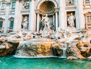 Fontana di Trevi en Roma. Italia