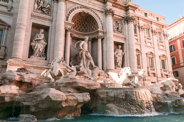 Trevi Fountain (Fontana di Trevi) in Rome. Italy
