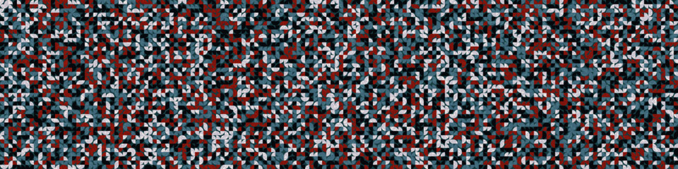 Pattern with random colored quarter circles Generative Art background illustration