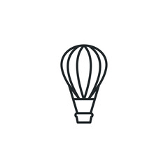 Air balloon icon template color editable. Air balloon symbol vector sign isolated on white background illustration for graphic and web design.