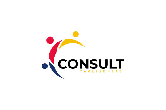 people Consulting logo icon vector isolated