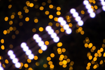Bokeh lights abstract background, Background of Christmas light bokehs decorating
