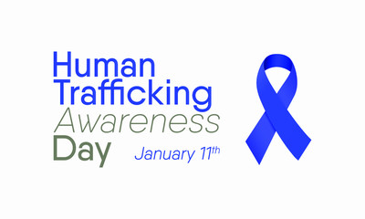 Vector illustration on the theme of National Human trafficking Awareness Day On January 11th