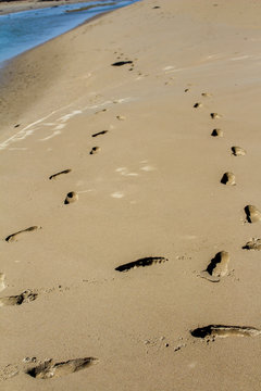 Pas sur uen plage