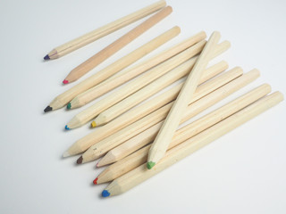 pencils isolated on white background