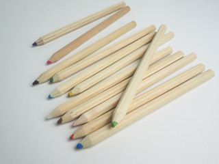 pencils isolated on white background