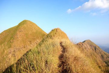 landscape with mountains and blue sky © Hasun