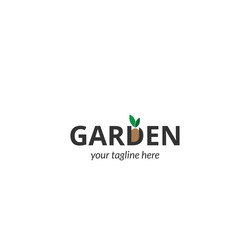 Green Garden Design Logo Template. Eco Nature Leaf Logo Template