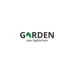 Green Garden Design Logo Template. Eco Nature Leaf Logo Template