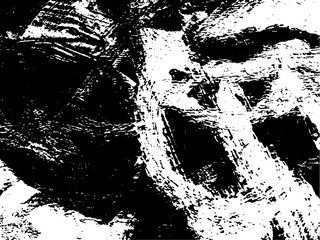 Abstract monochrome background of ink spots. Grunge texture black and white