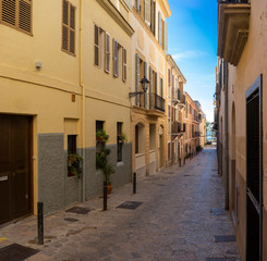 Fototapeta na wymiar neighborhood of Palma de Mallorca