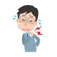 肩こり　男性　痛み　疲労　血行不良