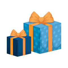gift boxes present isolated icon vector illustration design