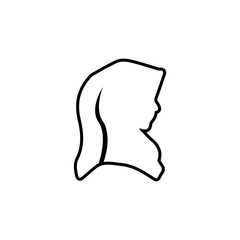 Muslimah hijab Logo template vector illustration design