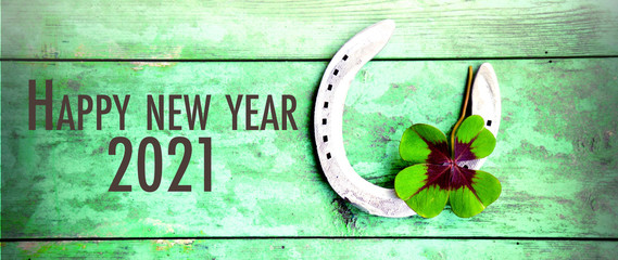 Happy New Year 2021 - Hintergrund Banner - Glückwunschkarte