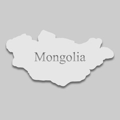 map of Mongolia