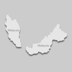 Obraz premium maps of Malaysia